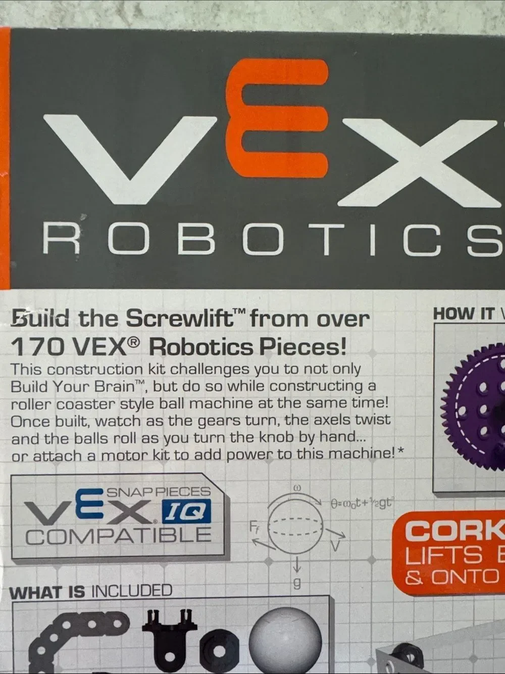 NEW IN BOX HEX BUG Vex Robotics Screw Lift Ball Construction Kit